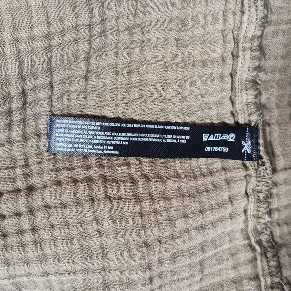 Anthropologie Dress Mini Womens S Moss Green Flounced Ruffle Coastal Boho Tunic - Picture 7 of 8